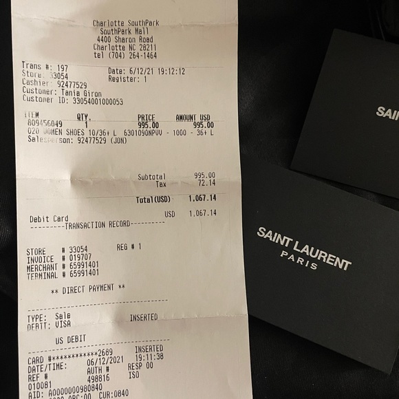 Almost new I only wore them once color black size 36 - Picture 4 of 5